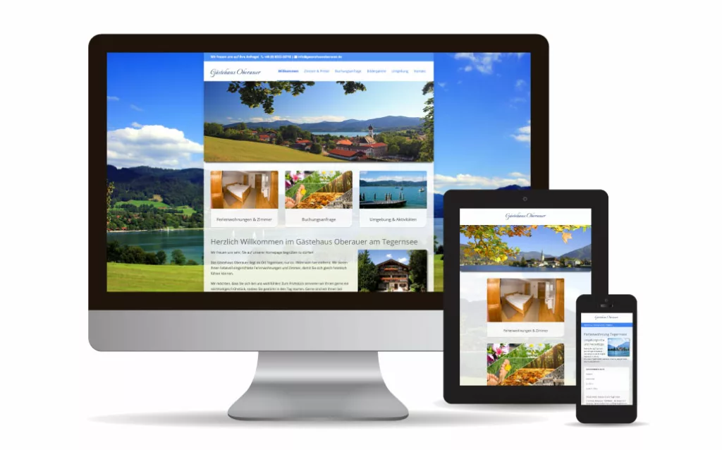 Die Webseite des Gästehauses Oberauer am Tegernsee wurde mit WordPress erstellt.