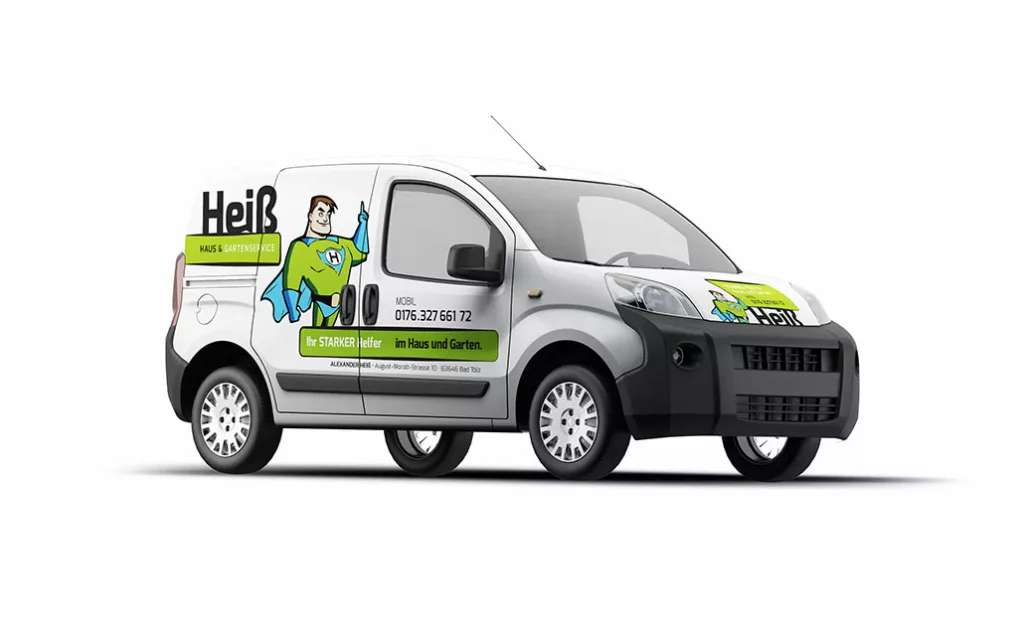 Car-Wrapping für Heiß - Haus & Gartenservice