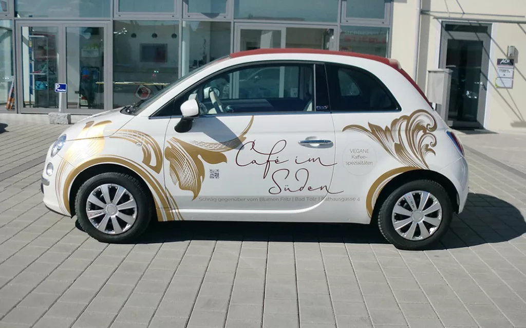 Car-Wrapping für Café im Süden in Bad Tölz