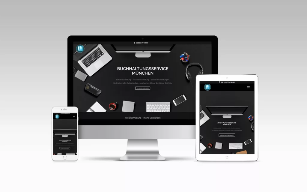 Webdesign mit Wordpress für Buchhaltungsservice