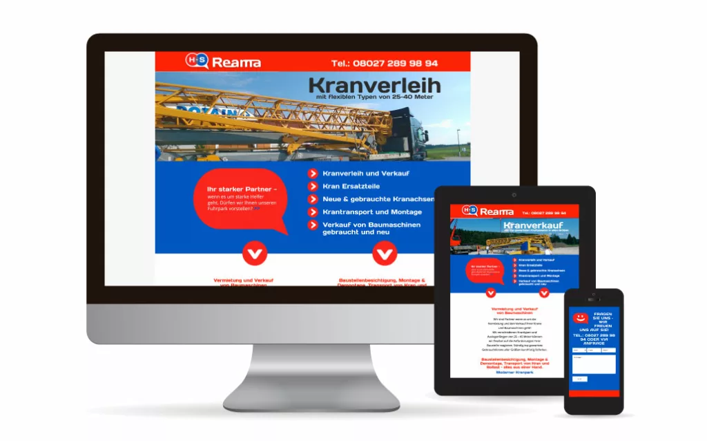 Webdesign WordPress Kran Reama
