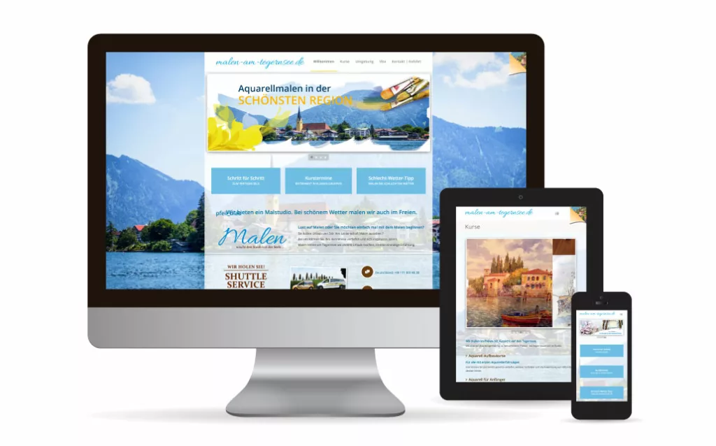 Webdesign WordPress Malen am Tegernsee