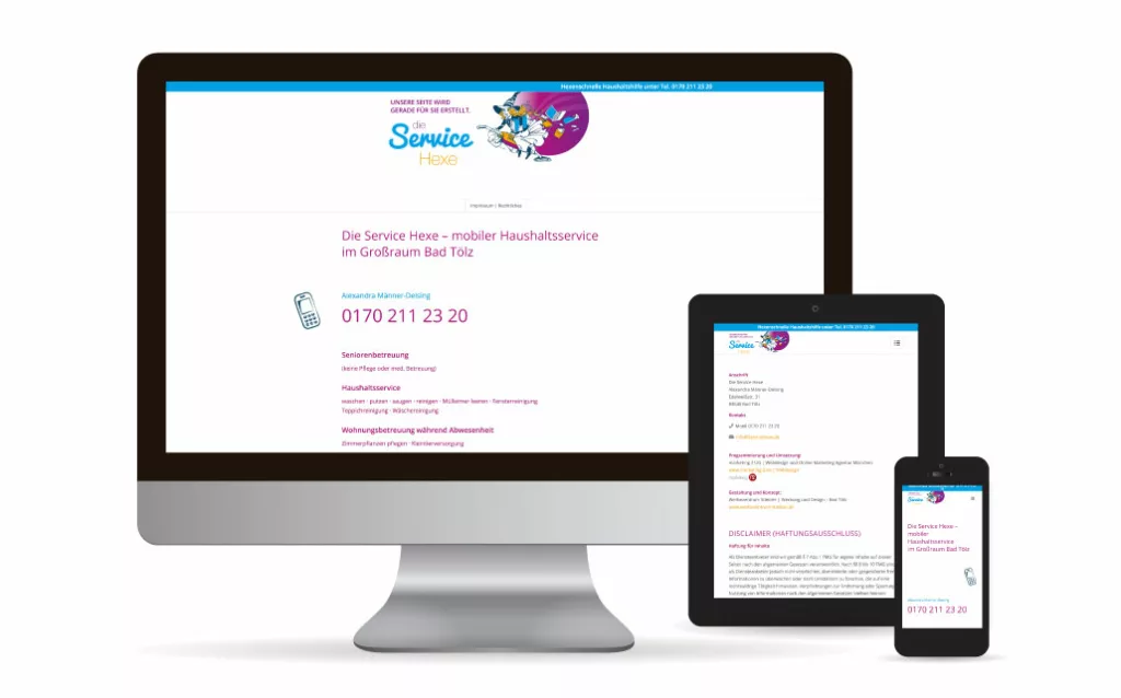 Webdesign WordPress Service Hexe