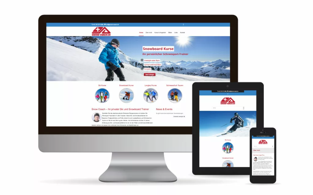 Webdesign Wordpress SnowCoach